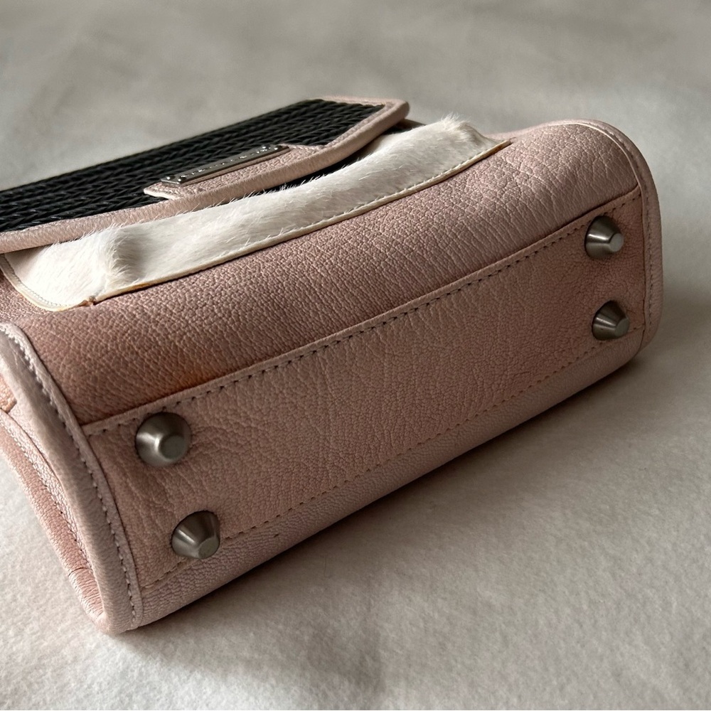 Adrianne Landau lamb skin/ calf skin Leather crossbody bag - Picture 4 of 7